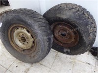 2 Chevy truck rims & tires 16" AS IS