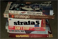Huge Lot Of Vintage Board Games; Life, Scrabble,