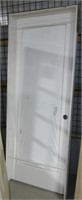 New pantry door with glass panel and jamb. Jamb