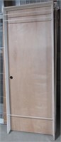 Heavy wood door with jamb. Jamb measures 80.5" x