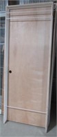 Heavy wood door with jamb. Jamb measures 80.5" x