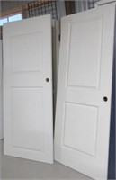 (2) Two panel interior doors. Measures 80.25" x