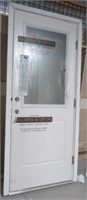 Therma True entry door with jamb, threshold, &