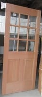 New Simpson Entry door with glass panels.