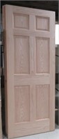 Heavy wood oak interior door. Measures 80" x