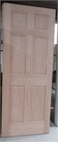 Heavy wood oak interior door. Measures 80" x