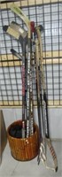 (10) Various hockey sticks (including goalie