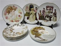 (8) Various collector plates including Avon, Rose