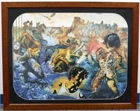 FRAMED MUSEUM GLASS SALVADOR DALI SURREAL PRINT