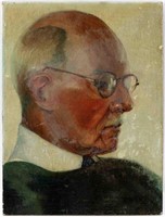 OIL ON CANVAS BOARD PORTRAIT WOJCIECH WEISS