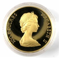1982 CANADA $100 GOLD CONSTITUTION 22K PROOF COIN