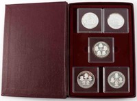 CAYMAN ISLANDS SILVER KINGS COLLECTION 1980 COINS