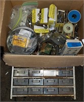 Mixed Lot Of Mostly Hardware & Parts Container