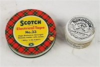 Vintage Scotch Tape Tin & Nokorode Solder Paste