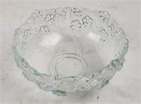 Glass Tray Serving Dish Bowl Floral