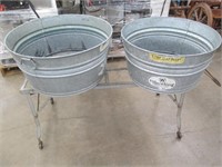 Wash tubs & stand