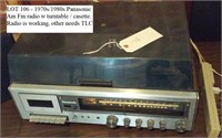 70s 80s Panasonic radio,turntable, cassette