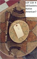 4 old baskets Native American maybe