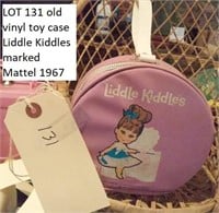 1967 Mattel LIDDLE KIDDIES old vinyl toy case