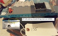 old toy missile firing train car LIONEL