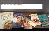 book stack with 6 cookbooks