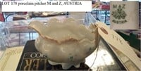 porcelain pitcher M and Z, Austria