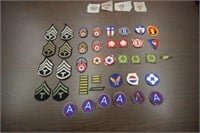 Collection of (39) WWII US Unit Patches & Insignia