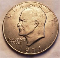 2 Pc. 1971 & 1972 Silver Dollar