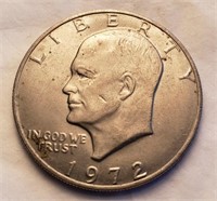 2 Pc. 1972 Silver Dollars