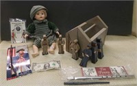Boy doll, Union & Confederate soldiers