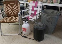 Lawn chairs (2), ACE home & garden sprayer
