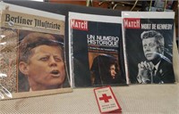 Foreign magazines on President Kennedy