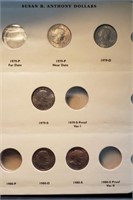 2 Page Susan B Anthony Dollar Coin Book 1979-1981