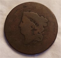One Cent Liberty Date Rubbed Off