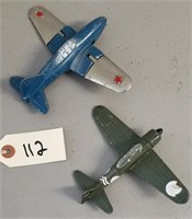 Vintage Metal Toy Airplanes