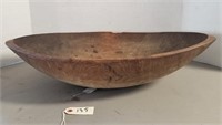 Early Oval Wooden Bowl