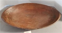 Early Oval Wooden Bowl