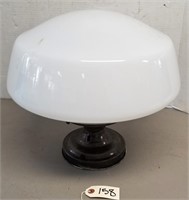 Vintage Glass Light Globe Fixture