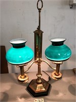 Brass Lamp with globes