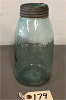Antique "The Gem" Canning Jar with Lid