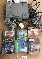 Playstation 1 Game System with 5-Games