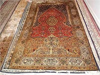 Quom-Silk Prayer Design Signed-Iran