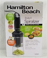 Hamilton Beach 3 In 1 Spiralizer New 59998