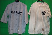 LOT OF 2 REPLICA COOPERSTOWN COLLECTION JERSEYS