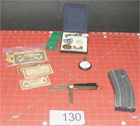 Grouping of military Items Camillus Pocket Knife