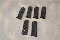 (6) M1911 Magazines, Loaded With Winchester .45 AC