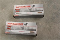 (2) Winchester Super X Deer & Antelope, 243 WSSM,