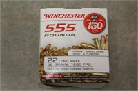 (555) Winchester 22 LR 36 Grain 1280 FPS Hollow