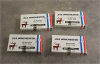 (4) Full Boxes 243 Winchester Ammunition