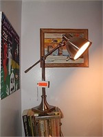 Silver metal desk lamp